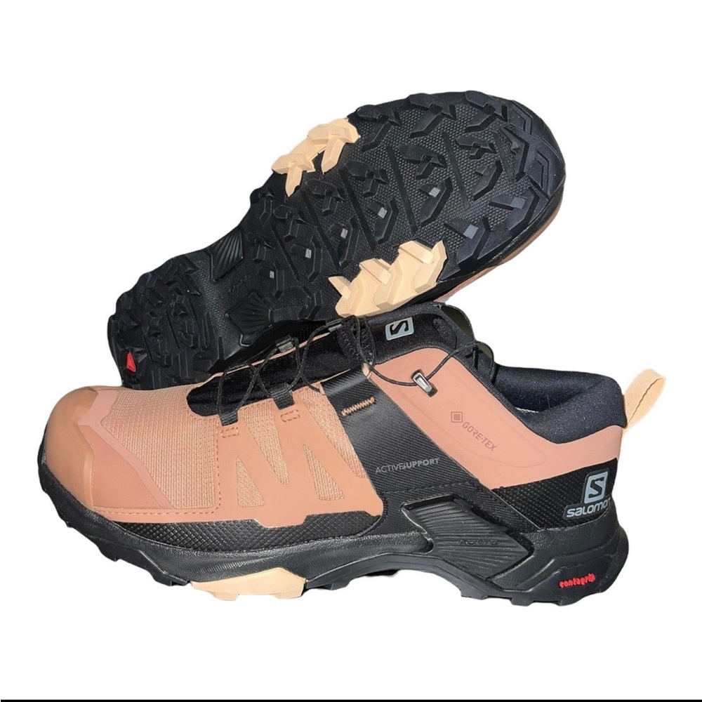 Salomon Women's X Ultra 4 GTX Waterproof Hiking Shoe Mocha Mousse Size 10US NWT